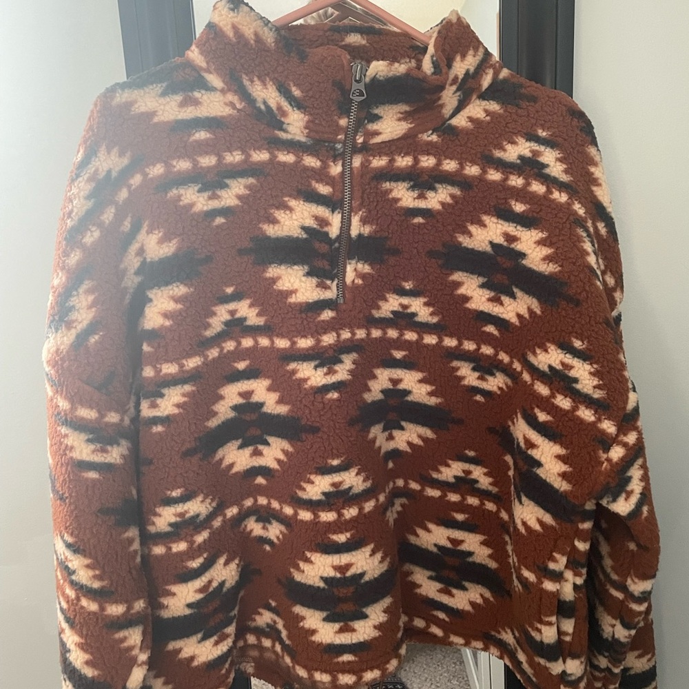 Large AE 1/4 zip sherpa